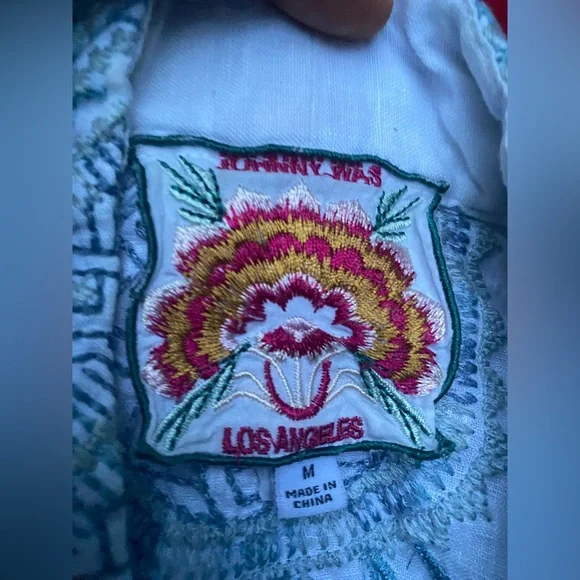 Rare Johnny Was Embroidered Linen Kimono - Picture 7 of 16